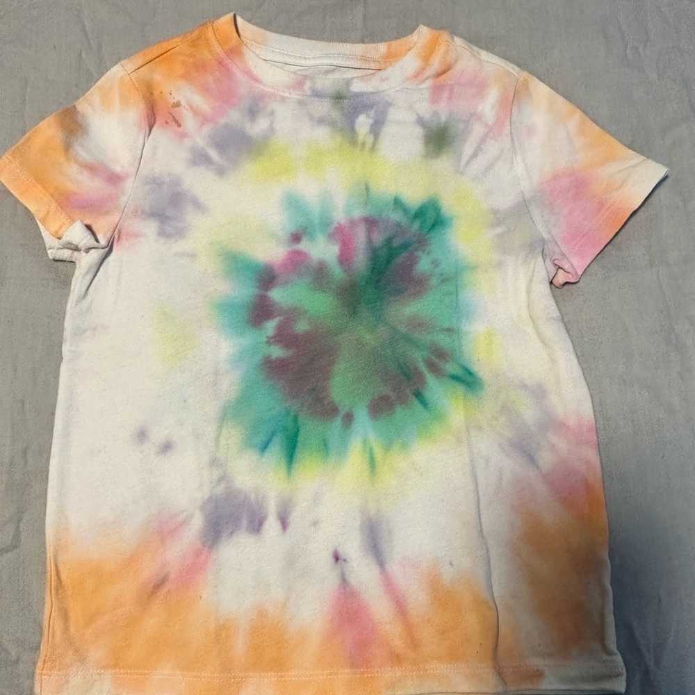 Cat & Jack Vibrant Tie-Dye Short Sleeve Tee
